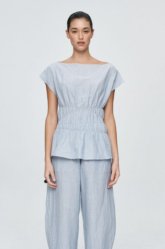 Marle Jude Top - Bleu Stripe