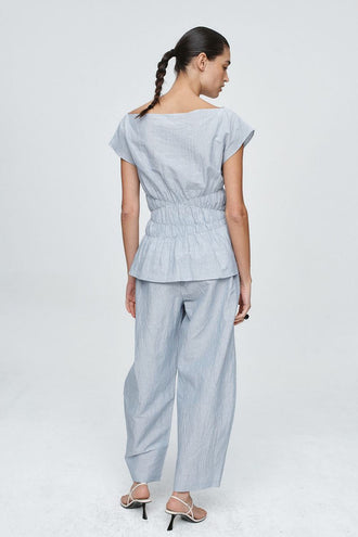 Marle Jude Top - Bleu Stripe