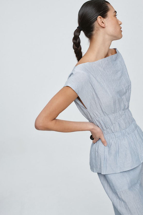 Marle Jude Top - Bleu Stripe