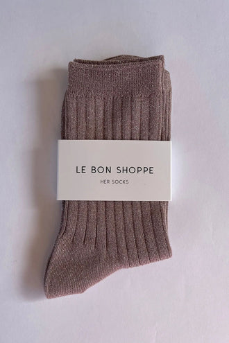Le Bon Shoppe Her Socks Lurex - Jute Glitter