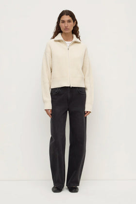 Assembly Kaia Wool Zip Sweater - White