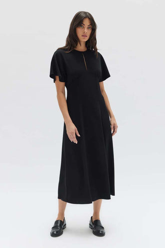 Assembly Kaia Japanese Crepe Dress - Black