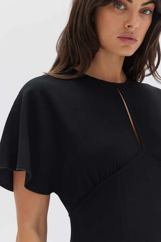 Assembly Kaia Japanese Crepe Dress - Black