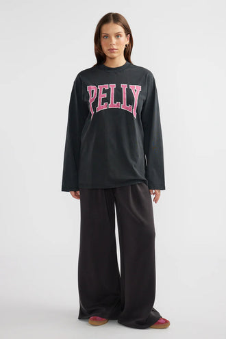 Ena Pelly Kara LS Top - Black