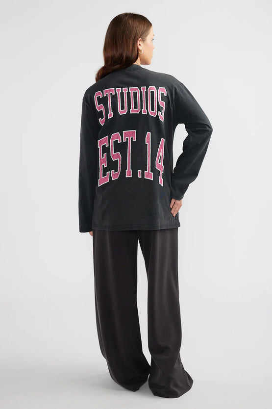 Ena Pelly Kara LS Top - Black
