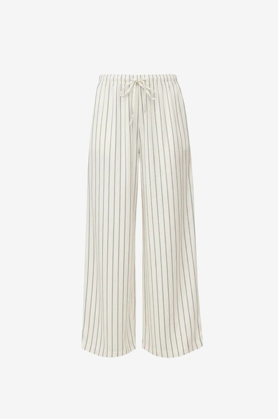 Ruby Keanu Pant - Navy Cream Stripe