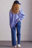 Damson Madder Kendall Ruffle Shirt - Blue
