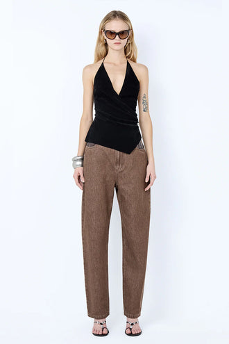 Bec & Bridge Kinley Contrast Jean - Choc