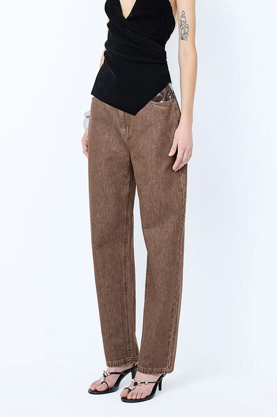 Bec & Bridge Kinley Contrast Jean - Choc