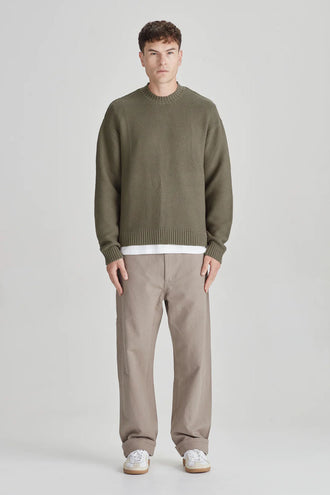 Commoners Oversized Knit Jumper - Olive