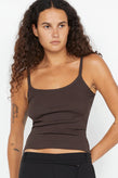 Bec & Bridge Kody Rib Tank - Dark Choc
