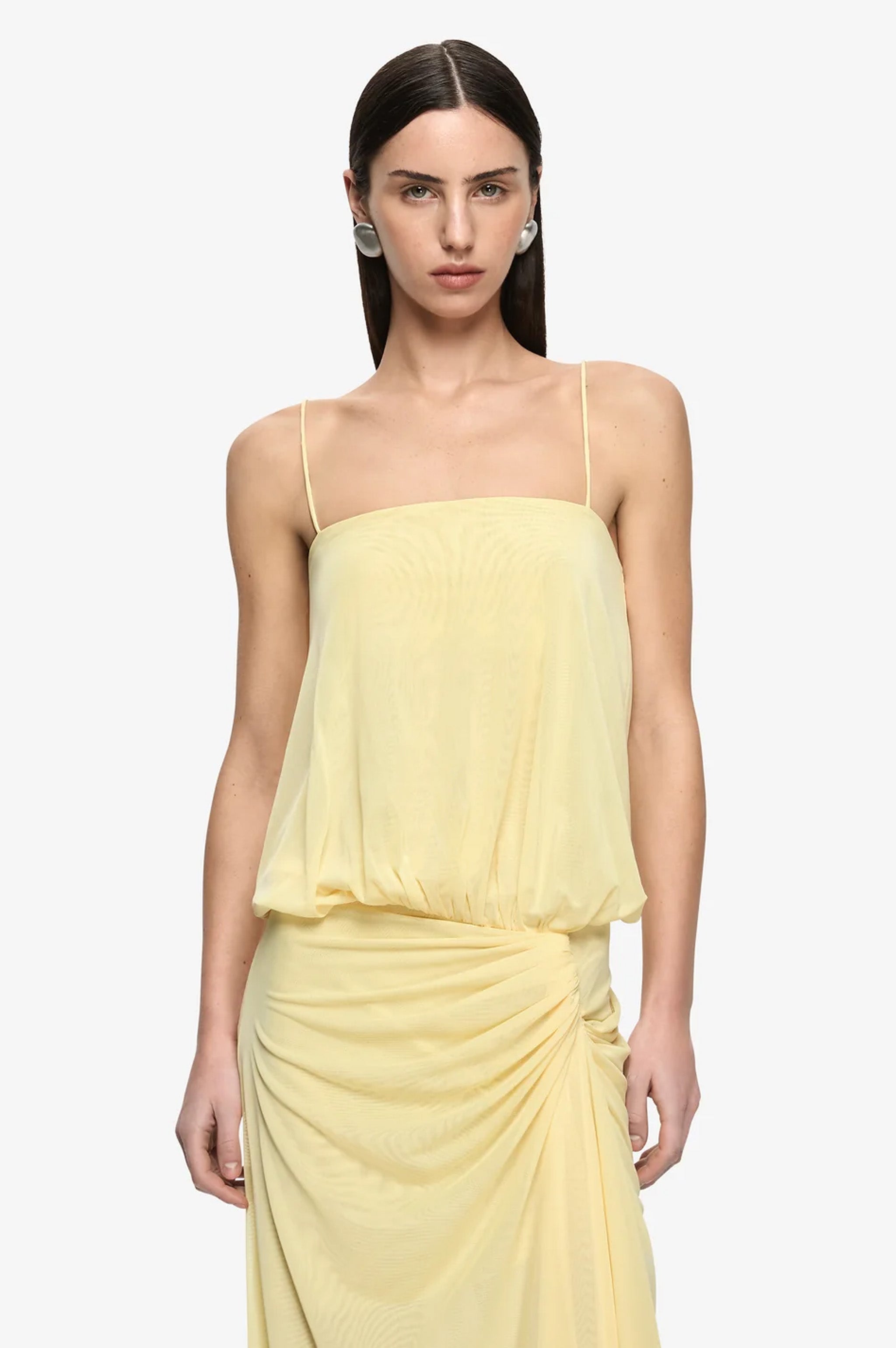 Bec & Bridge Kora Blouson Maxi - Lemon Cream