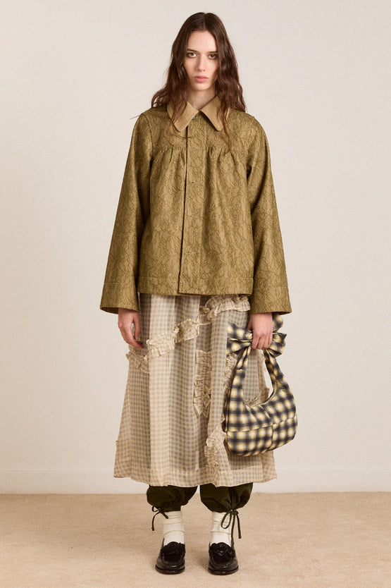 Damson Madder Mini Mercedes Reversible Coat - Lace