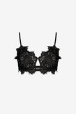 Liam Isabella Mid Support Lace Bra - Black