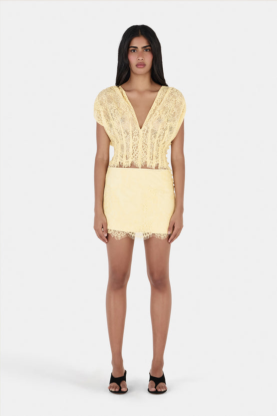 Hansen & Gretel Ruby Lace Top - Butter