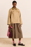 Damson Madder Mini Mercedes Reversible Coat - Lace