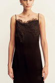 Shona Joy Lucia Lace Midi - Espresso