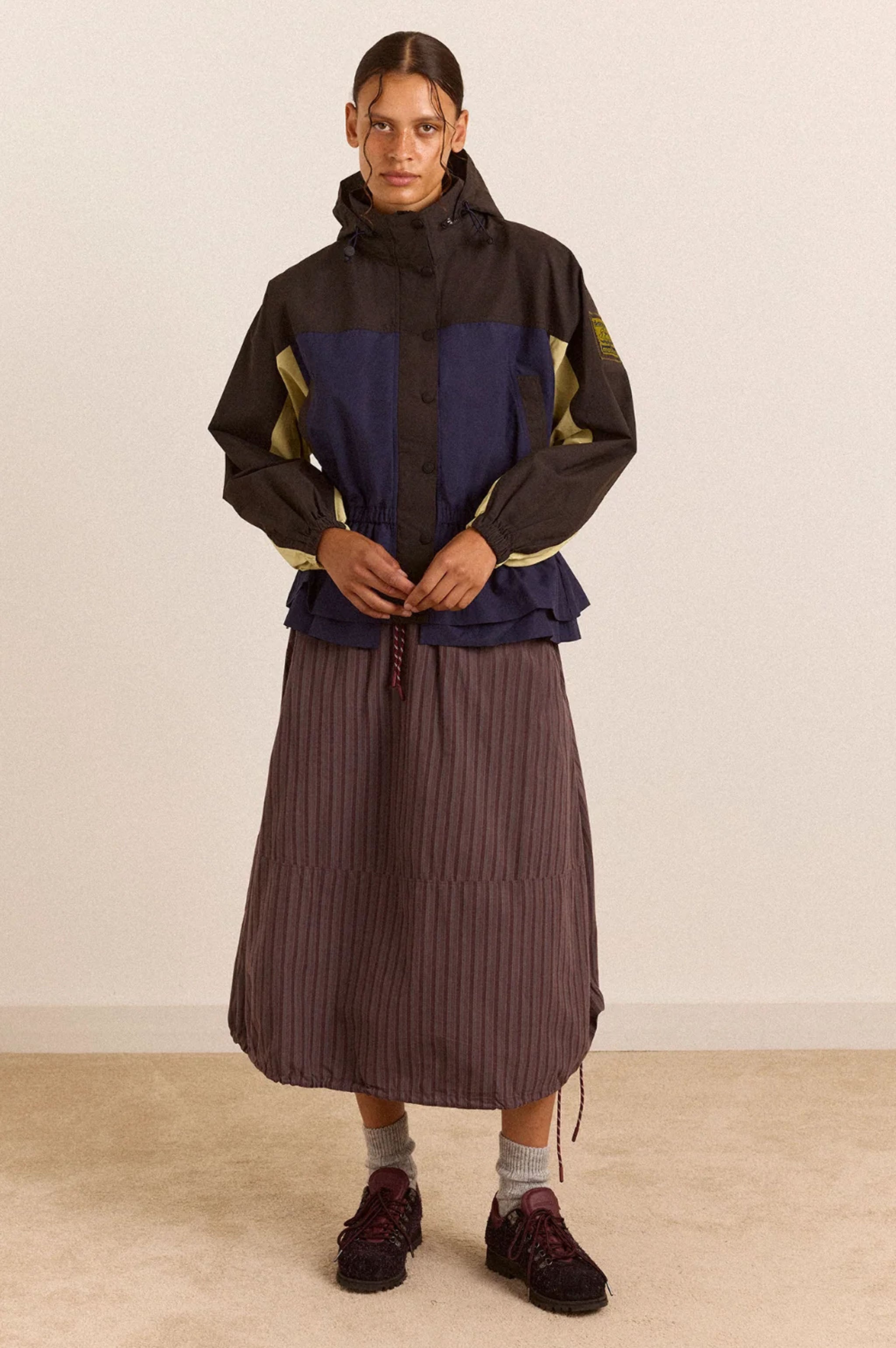 Damson Madder Lainey Midi Skirt - Merlot