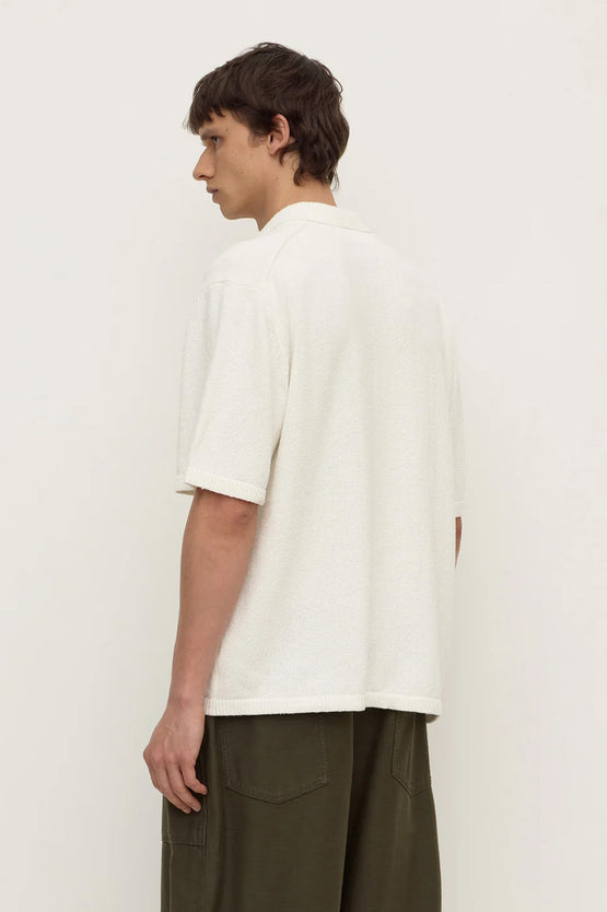 Assembly Lance Boucle Knit SS Shirt - Cream
