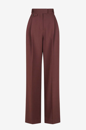 Shona Joy Irena High Waisted Tailored Pant - Cocoa