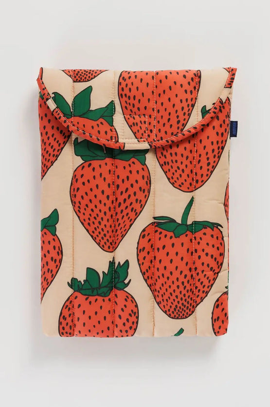 Baggu Puffy Laptop Sleeve 13/14 Inch - Strawberry