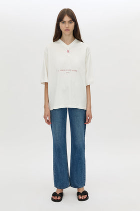 Camilla and Marc Larissa Logo Tee - White