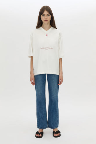 Camilla and Marc Larissa Logo Tee - White