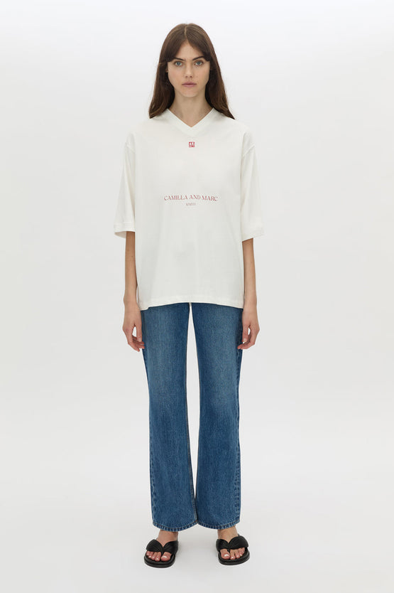 Camilla and Marc Larissa Logo Tee - White