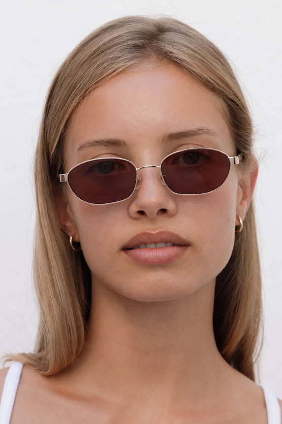 Lu Goldie Lara Sunglasses - Chestnut