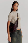 Brie Leon Everyday Croissant Bag Large - Chocolate
