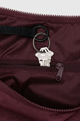 Baggu Large Nylon Crescent Bag - Mahogany