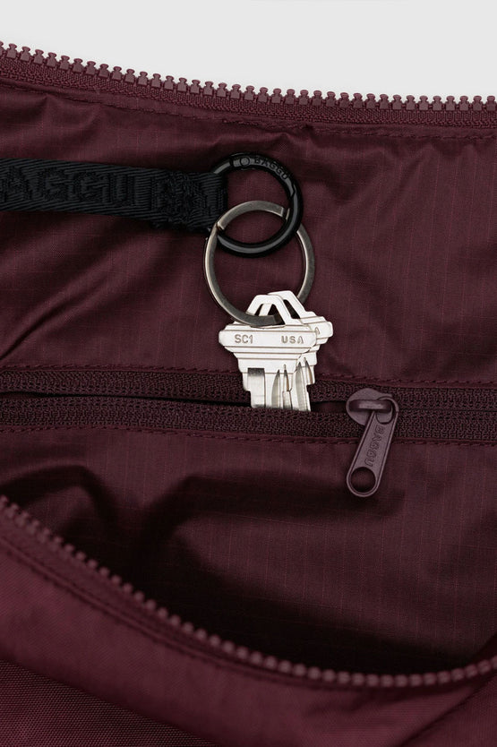 Baggu Large Nylon Crescent Bag - Mahogany