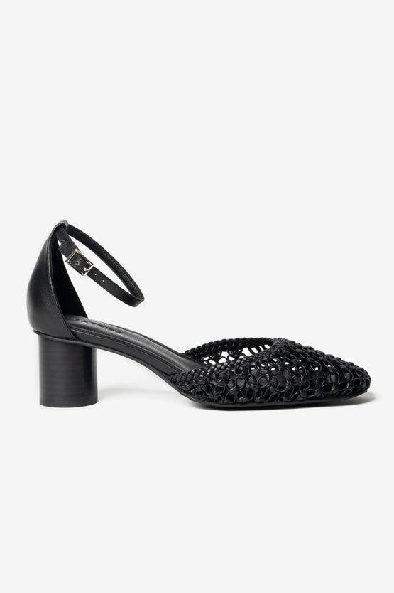 La Tribe Lea Stacker Heel - Black