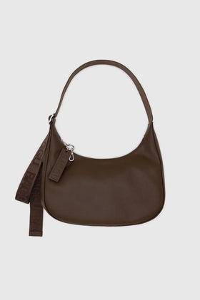 Baggu Medium Recycled Leather Crescent Bag - Brown
