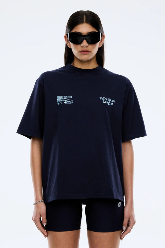 Ena Pelly Sports League Tee - Navy