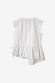 Damson Madder Leighton Ruffle Blouse - White