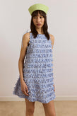 Damson Madder Leli Ruffle Mini - Blue Stripe