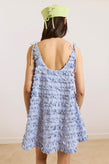 Damson Madder Leli Ruffle Mini - Blue Stripe