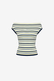 Ruby Emma Knit Top - Lemon Navy
