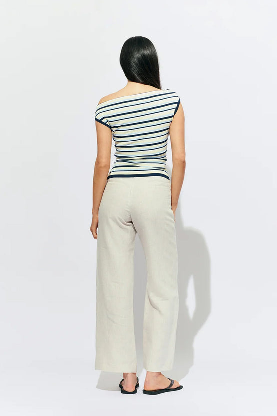 Ruby Emma Knit Top - Lemon Navy
