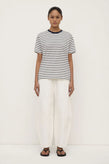 Assembly Leony Stripe Tee - Navy/White