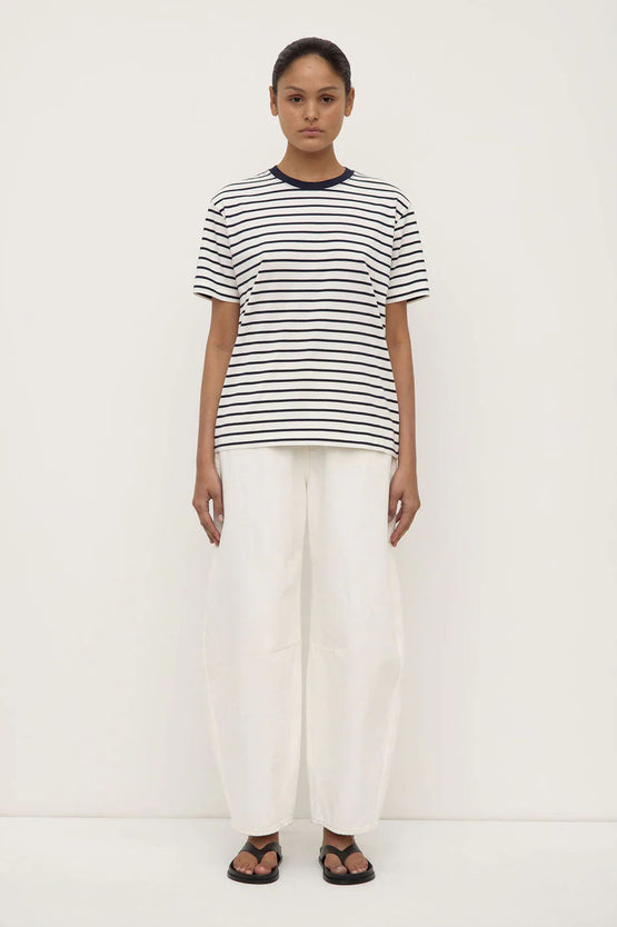 Assembly Leony Stripe Tee - Navy/White