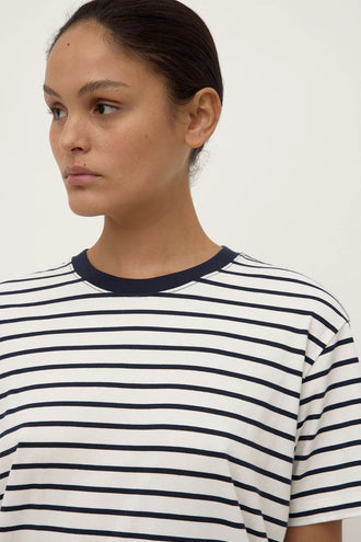 Assembly Leony Stripe Tee - Navy/White
