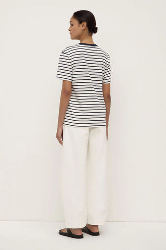 Assembly Leony Stripe Tee - Navy/White