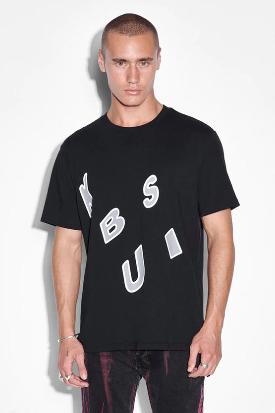 Ksubi Letters Kash SS Tee - Jet Black