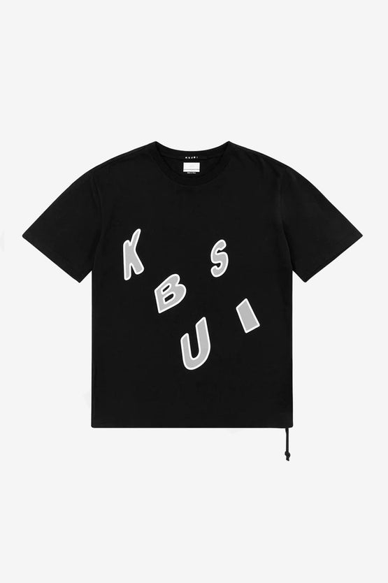 Ksubi Letters Kash SS Tee - Jet Black