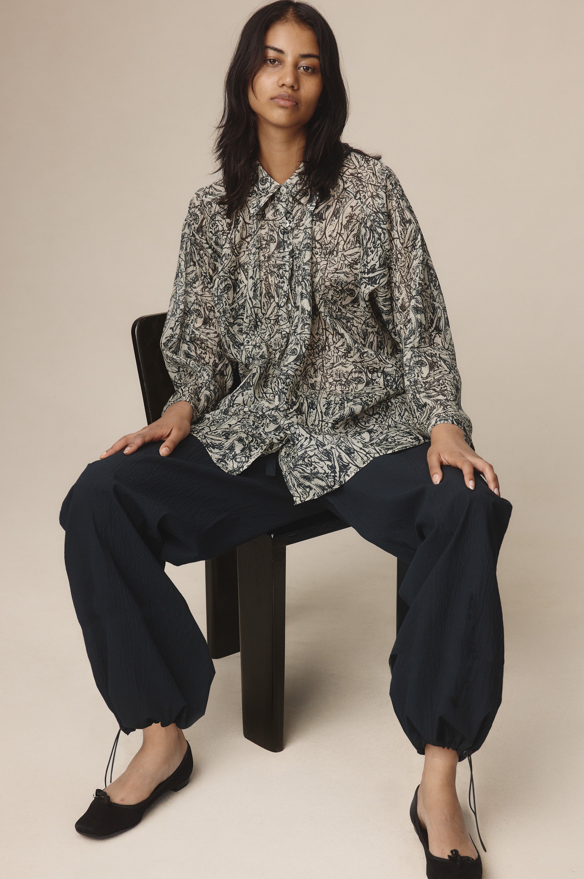 Marle Liberty Shirt - Echo Print
