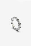 Stolen Girlfriends Club Darkness & Light Ball Chain Ring - Silver Topaz