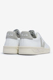 Veja V-12 Leather - Extra White Grey