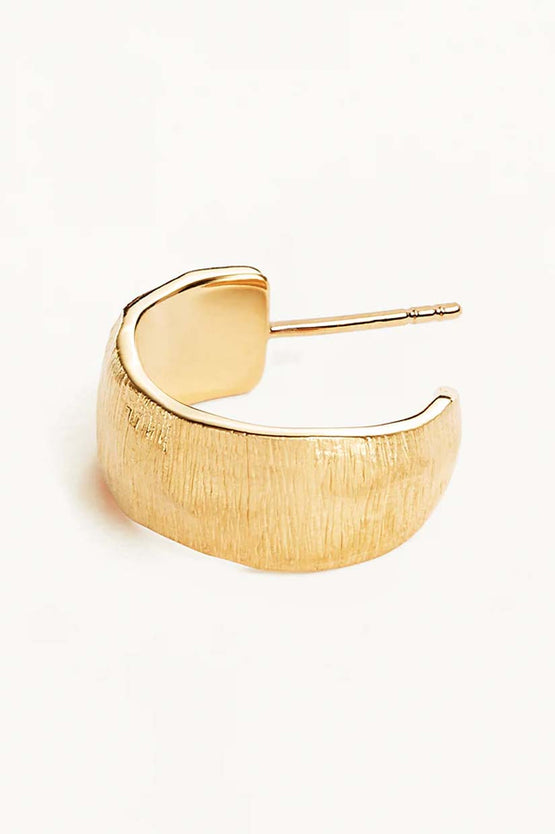 By Charlotte Woven Light Hoops - Gold